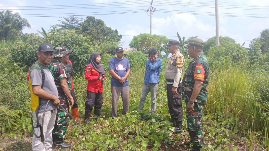 Patroli Karhutla di Pelintung, TNI-Polri dan Masyarakat Perkuat Kesiapsiagaan