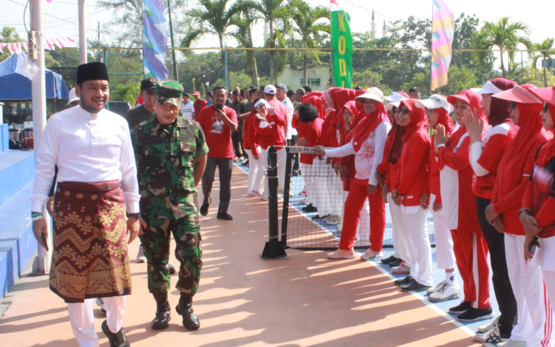 Gairahkan Semangat Kemerdekaan, Kodim 0320 dan PELTI Dumai Gelar Turnamen Tenis