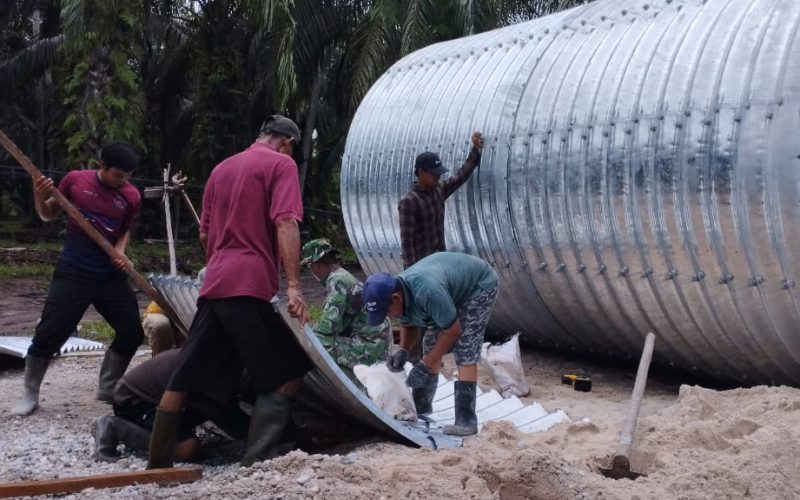 TNI Kodim Dumai Percepat Pembangunan Jembatan Armco, Dorong Konektivitas dan Pertumbuhan Ekonomi Warga