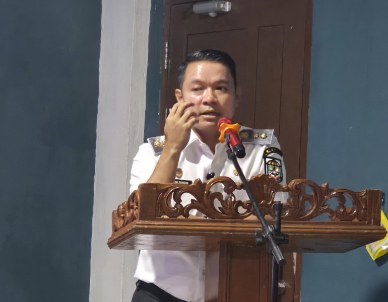 Wabup HT Hadiri Pelantikan Pengurus PBVSI Pelalawan