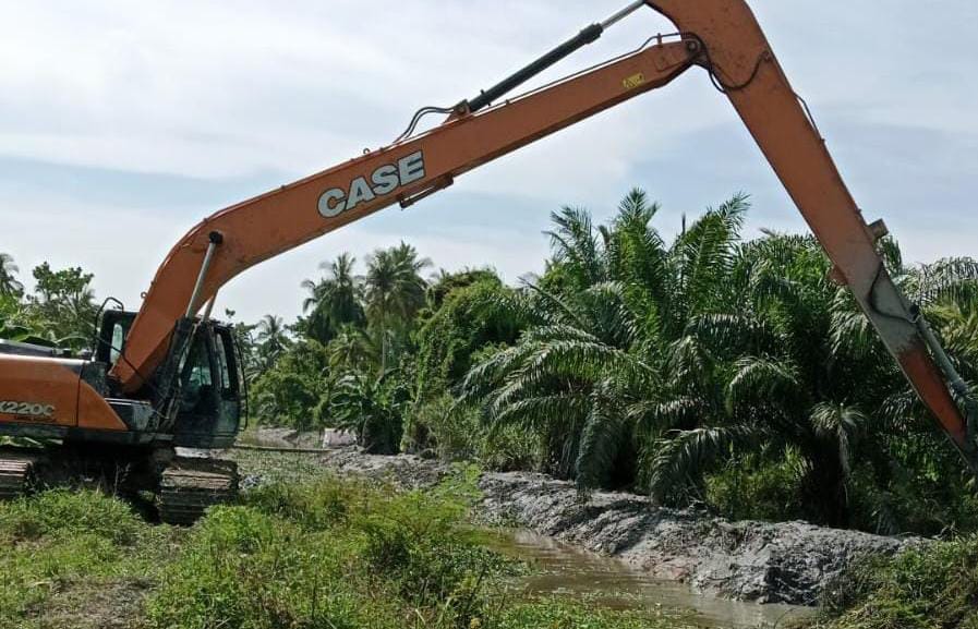 10 Sungai di Rohil Dinormalisasi, Warga Bangko & Pekaitan Terbebas dari Ancaman Banjir