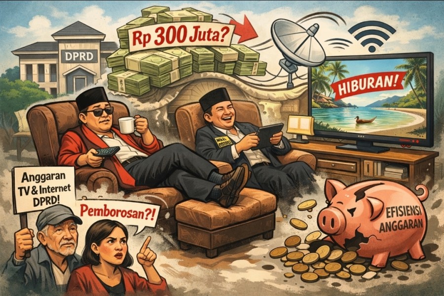 Anggaran TV Langganan dan Internet Pimpinan DPRD Siak Nyaris Rp300 Juta, Publik Pertanyakan Prioritas