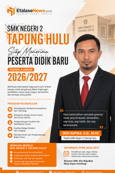SMK Negeri 2 Tapung Hulu Siap Cetak Generasi Unggul, PPDB 2026/2027 Resmi Dibuka