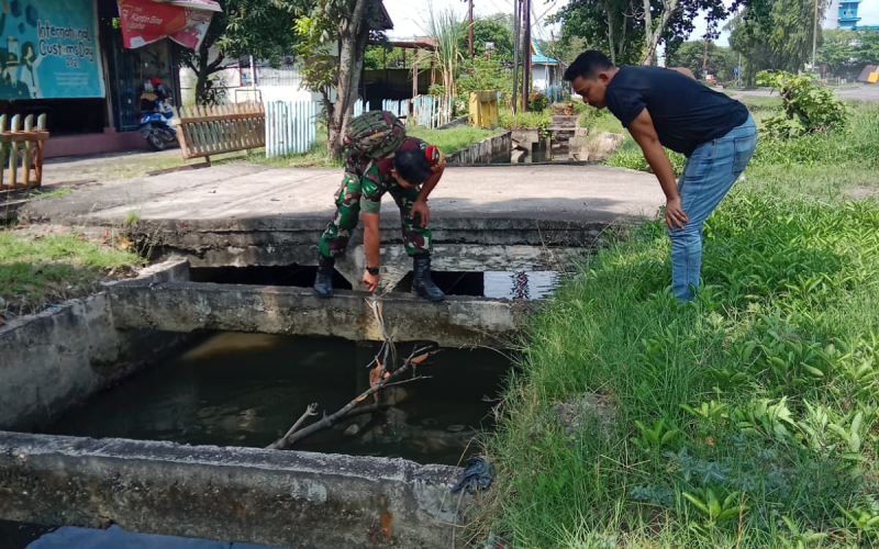 Jaga Stabilitas Wilayah, Koramil 02 Bukit Kapur Aktif Laksanakan Komsos di Gurun Panjang