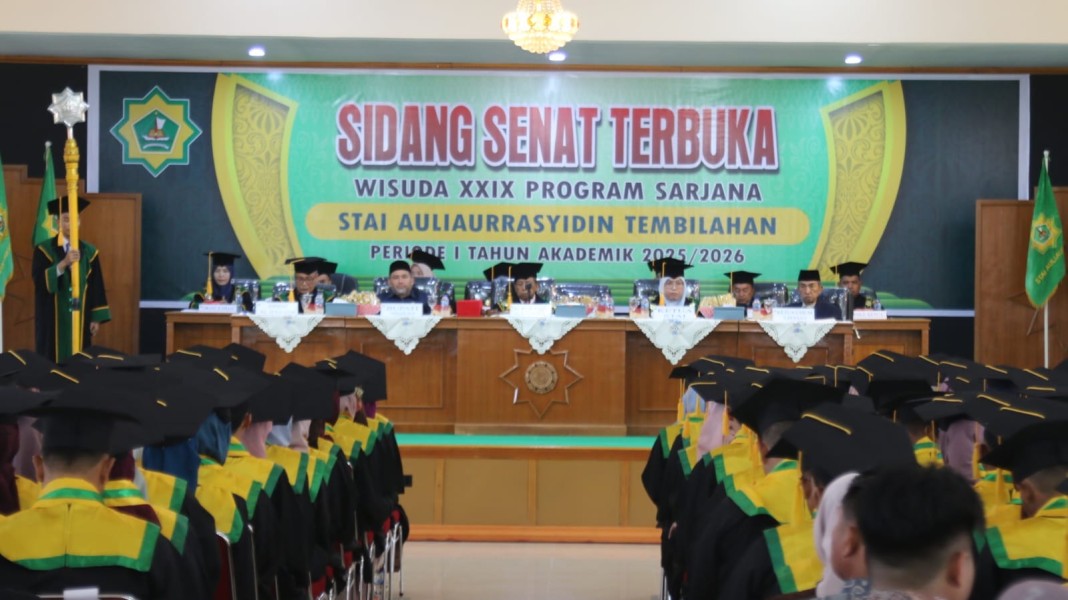 Bupati Inhil Hadiri Sidang Senat Terbuka Wisuda XXIX STAI Auliaurrasyidin