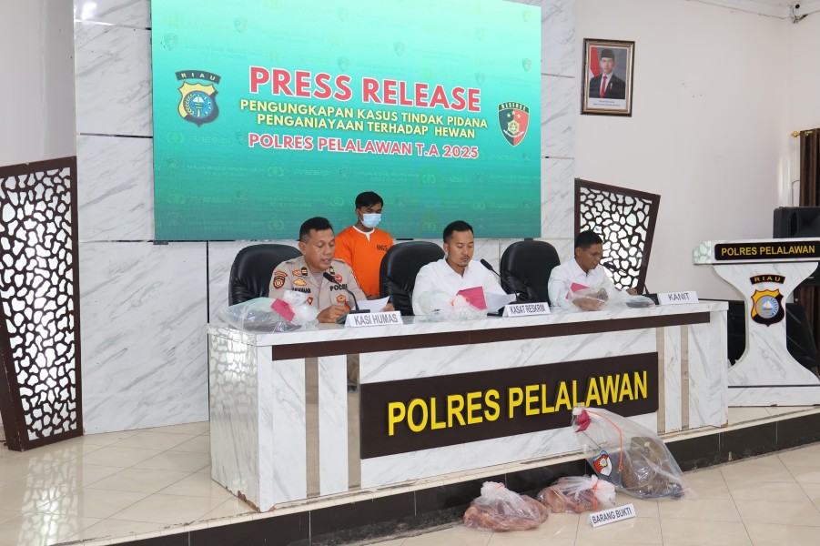 Polres Pelalawan Ringkus Penjagal Anjing di Pangkalan Kerinci