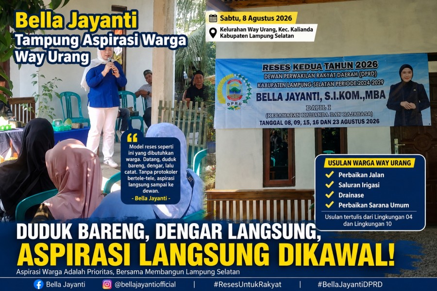 Reses di Way Urang, Warga Bawa Segudang Usulan ke Bella Jayanti