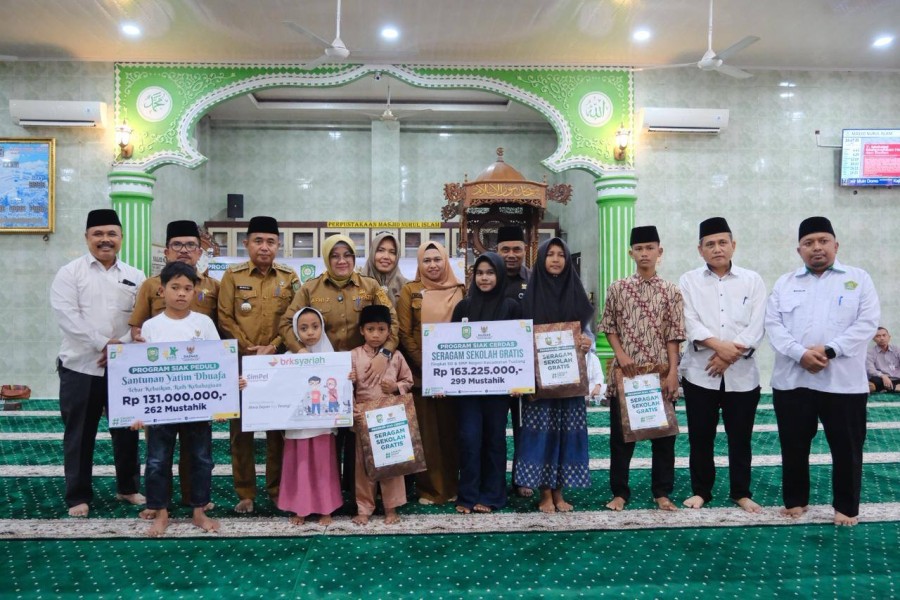 Anak Yatim dan Dhuafa di Siak akan Dapat Santunan Rp 100 Ribu Setiap Bulan