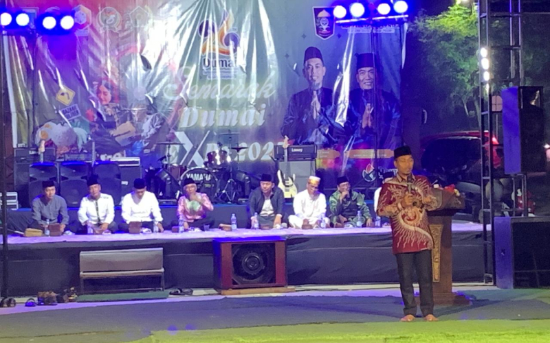 Hadiri Tabligh Akbar, Perwakilan Pelindo Dumai Ikuti Doa Bersama