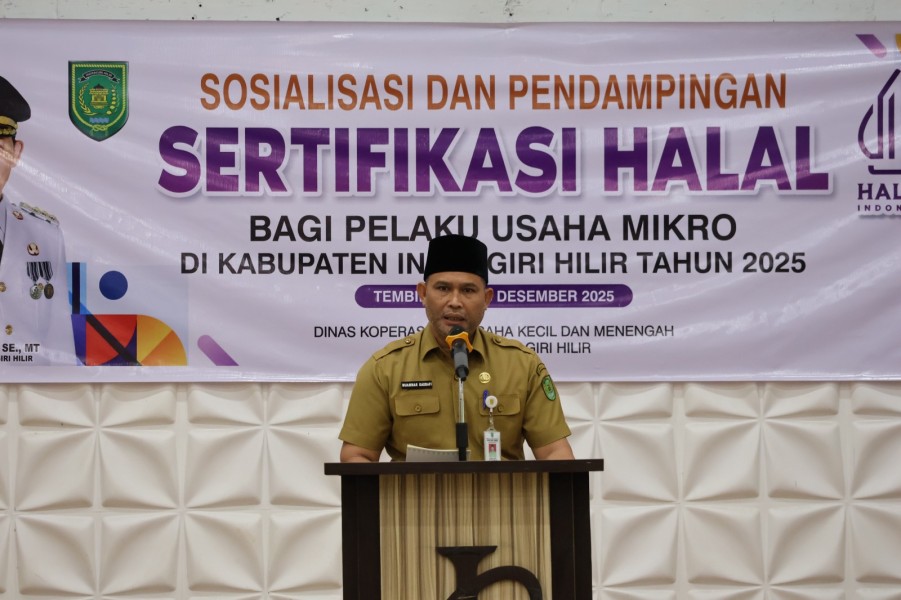Dorong Daya Saing UMKM, Pemkab Inhil Sosialisasikan Sertifikasi Halal