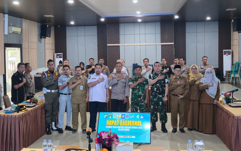 Polres Dumai Gelar Rapat Koordinasi Eksternal Ops Keselamatan Lancang Kuning 2026