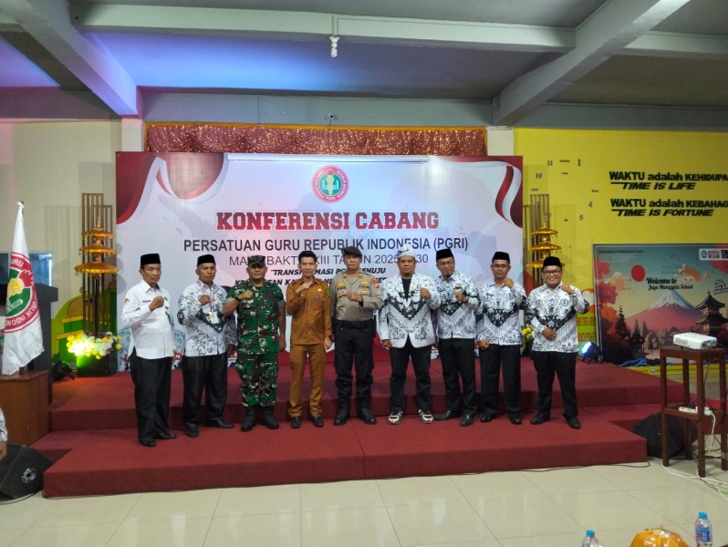 Danramil 06/Kateman Hadiri Konferensi Cabang PGRI Masa Bakti 2025–2030