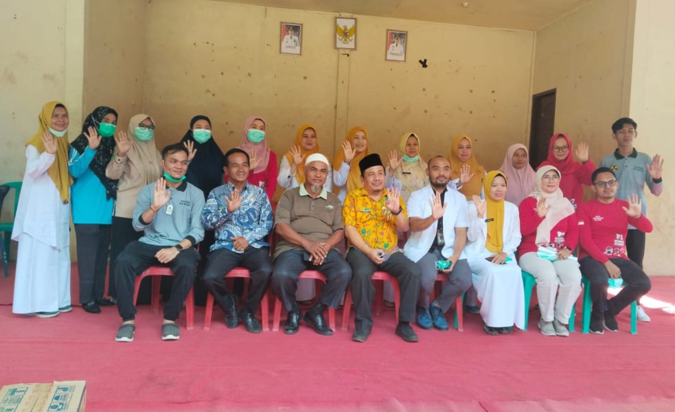 KEMENKES RI dan UEA Gelar Kegiatan Active Case Finding Tuberkulosis di Desa Rambah Tengah Barat