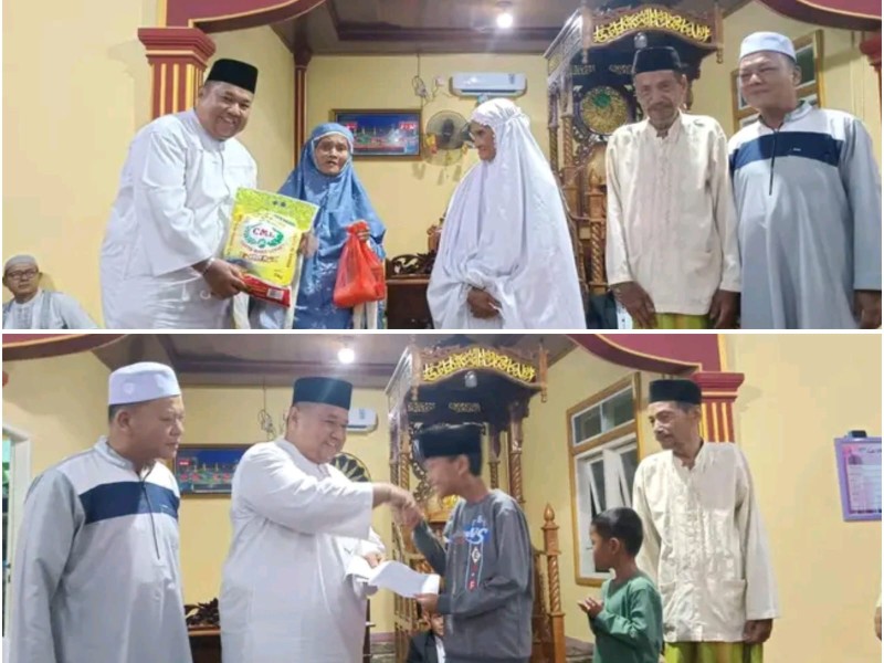 Safari Ramadhan Perdana Desa Rambah Tengah Hilir, Pererat Silaturahmi di Masjid Jami Teluk Bintungan