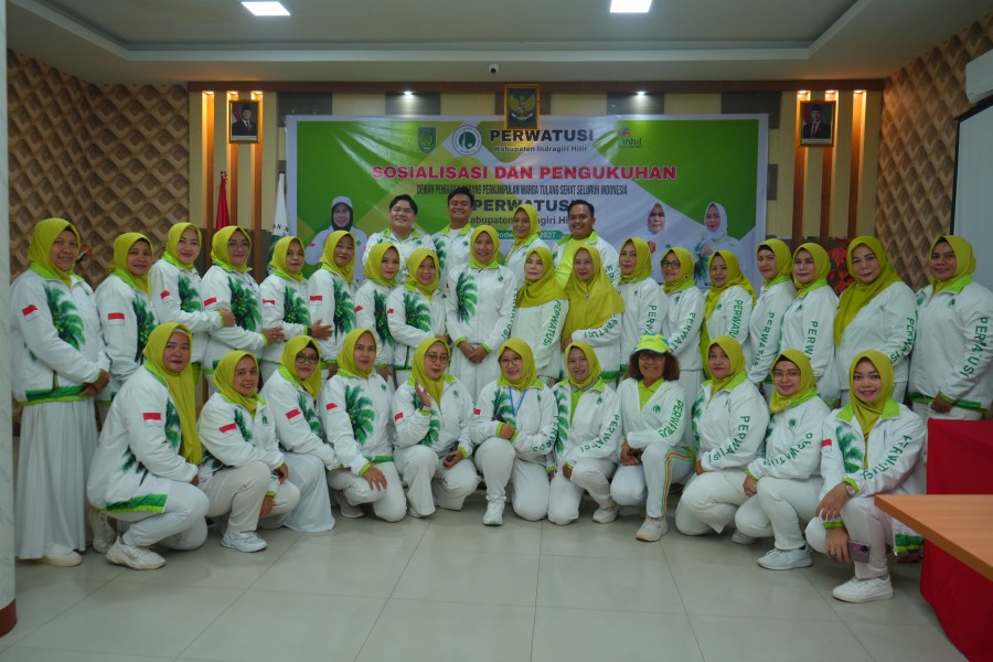 Wabup Sosialisasi dan Pengukuhan Pengurus Perwatusi Kabupaten Indragiri Hilir