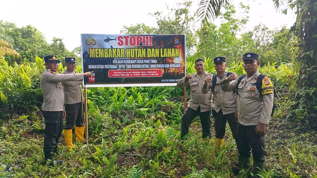 Kapolsek Dumai Barat AKP Dedi Nofarizal: Stop Membakar Hutan !!!