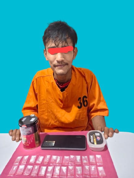 Polisi Tangkap Pengedar Sabu di Bandar Sei Kijang, 26 Paket Diamankan