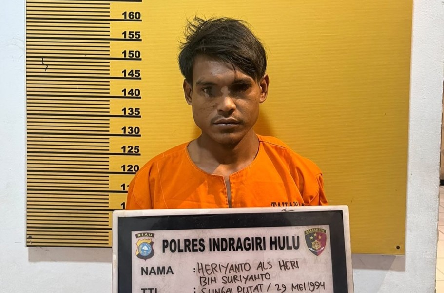 Kabur ke Inhil dan Masuk Semak Belukar, Satreskrim Polres Inhu Tetap Bekuk Pelaku Maling Motor di Rengat