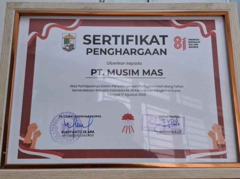 Apresiasi untuk PT Musim Mas: Kontribusi Nyata Sukseskan HUT RI ke-81 dan Berbagi untuk Para Pejuang Bangsa