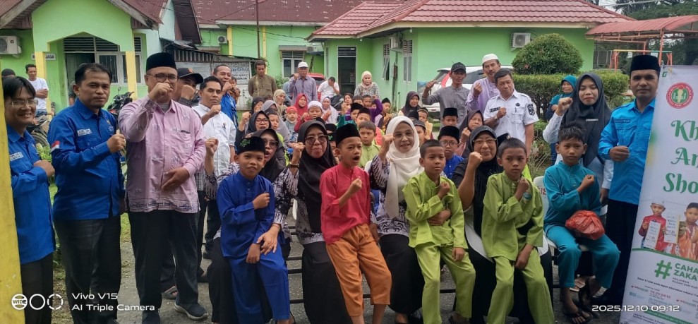 BAZNAS Siak Gelar Khitan Massal 'Khitan Anak Saleh' di Minas, 30 Anak Mustahik Terima Bantuan Rp500 Ribu per Orang
