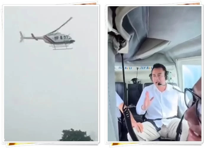 Ngeri! Raffi Ahmad Nyaris Jadi Korban, Helikopternya Oleng Dihantam Badai