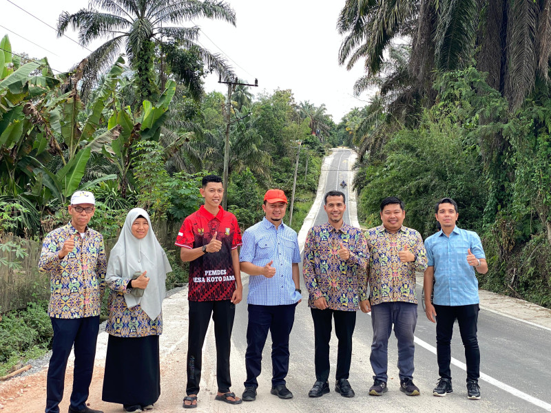 Syahrul Aidi Tinjau Pembangunan Jalan Koto Damai-Suka Menanti yang Berasal dari Inpres 2025