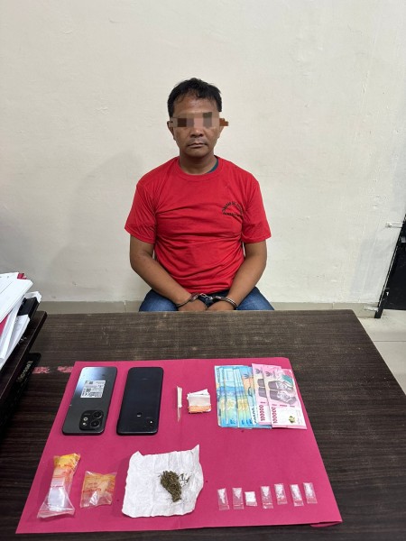 Satresnarkoba Polres Rokan Hulu Berhasil Tangkap Pengedar Sabu dan Ganja di Kepenuhan Tengah