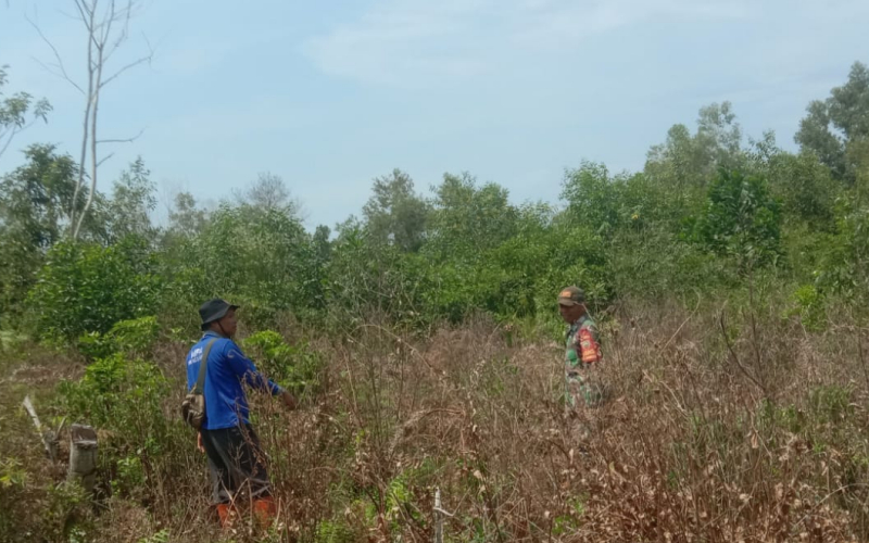 Cegah Karhutla, Babinsa Mundam Tak Henti Laksanakan Patroli