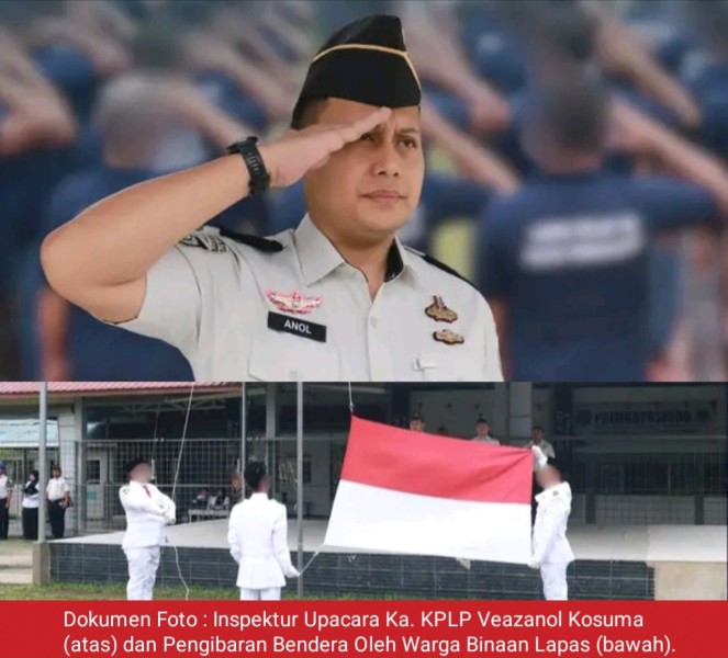 Warga Binaan Jadi Pengibar Bendera, Upacara Harkitnas di Lapas Pasir Pangarayan Berlangsung Khidmat