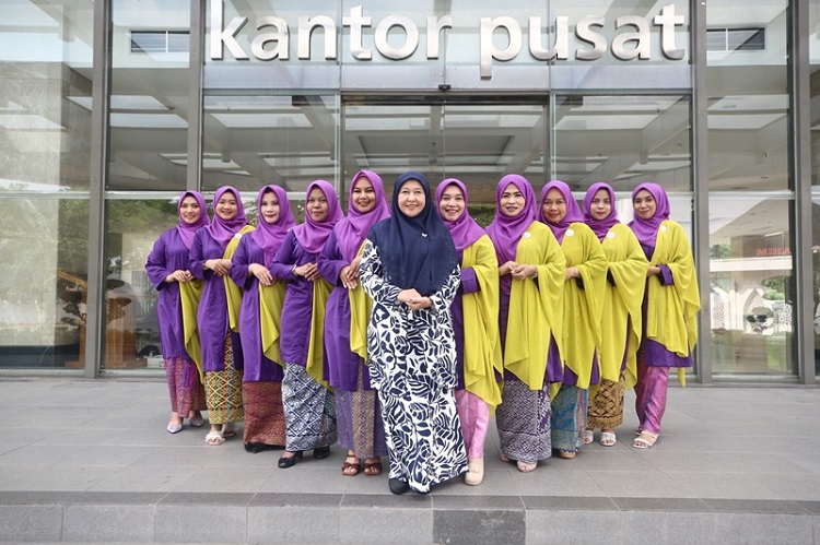 Dukung Pelestarian Budaya Melayu, DWP BRK Syariah Ikuti Tari Zapin Masal