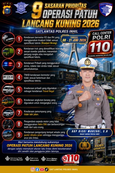Satlantas Inhil Siapkan ETLE Mobile untuk Operasi Patuh