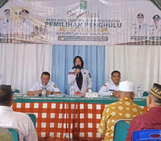 Sosialisasi Pemilihan Penghulu Kampung Serentak Kabupaten Siak 2027 Digelar di Minas Barat