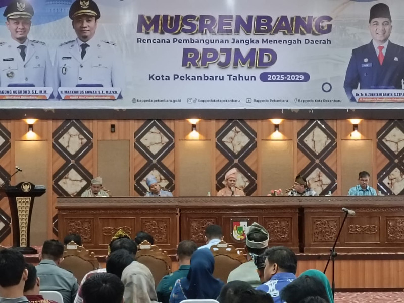 Perbaikan Jalan Hingga Pendidikan Jadi Prioritas Pemko Pekanbaru di RPJMD 2025-2029