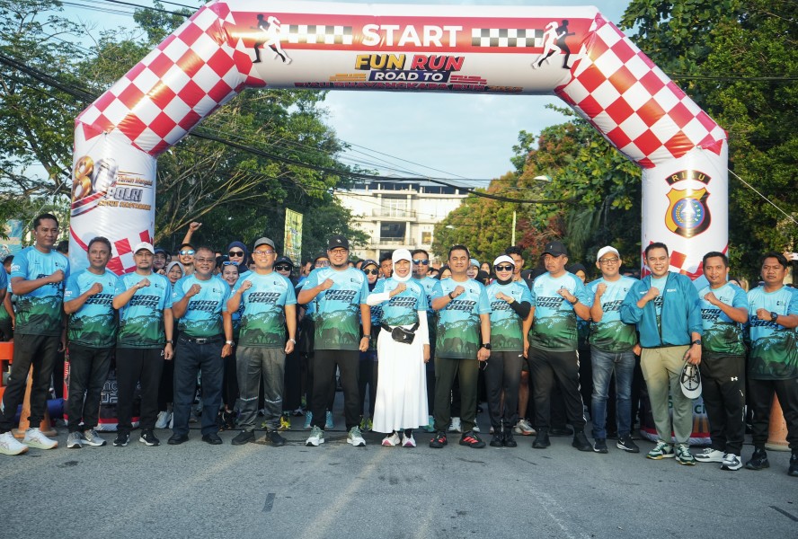 Road To Bhayangkara Run 2026 Meriah, Ketua DPRD Inhil Dukung Gaya Hidup Sehat dan Kolaborasi Daerah