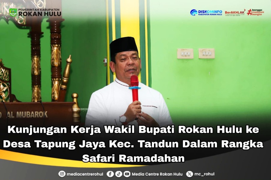 Safari Ramadhan Malam Kelima, Wabup Rohul Serap Aspirasi Warga Tandun di Masjid Mubarok