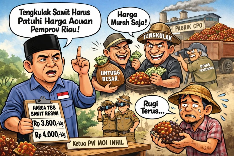 PW-MOI Inhil Minta Tengkulak Sawit Patuhi Harga Acuan Pemprov Riau