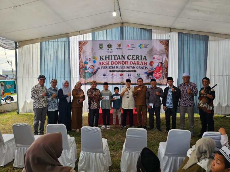 IKJS Dumai Gelar Khitan Massal dan Donor Darah, 74 Anak Ikut Khitan Gratis