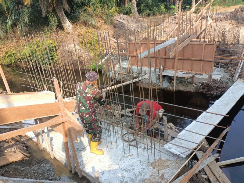 Jembatan Beton Tahap VII di Lubuk Gaung Mulai Masuk Tahap Pengecoran