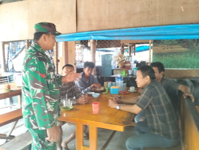 Koptu Salomo Sembiring Ajak Warga Minas Jaya Jaga Kesehatan Lewat Komsos