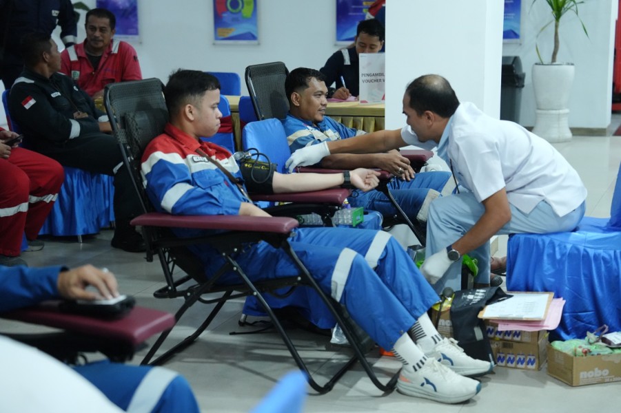 Pertamina Patra Niaga Kilang Dumai Berhasil Kumpulkan 600 Kantong Darah dari 2 Area Operasi, Wujud Kepedulian untuk Sesama