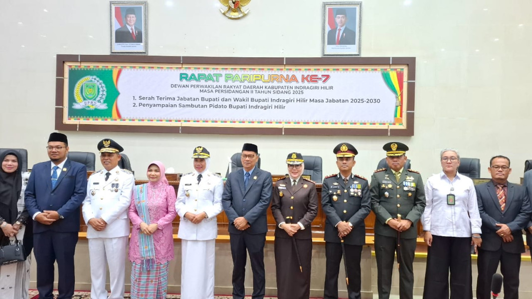 Dandim 0314/Inhil Hadiri Sertijab Bupati Inhil
