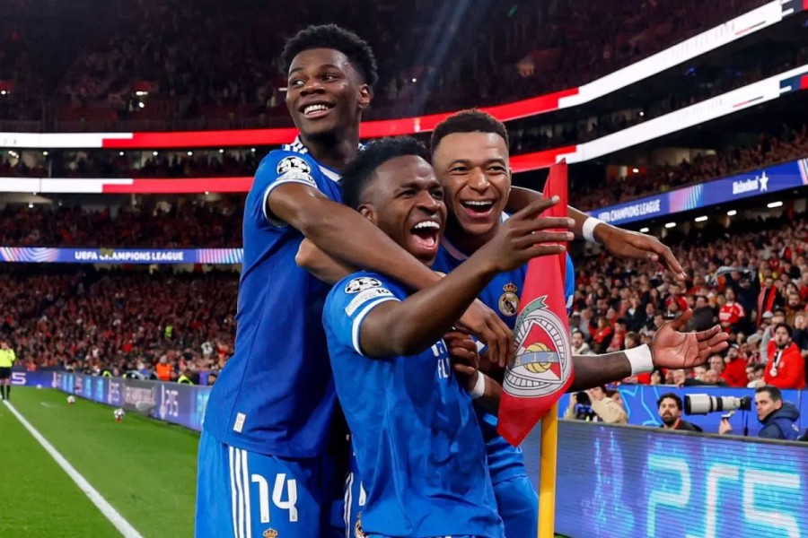 Gol Indah Vinicius Bawa Madrid Tekuk Benfica di Tengah Isu Rasial