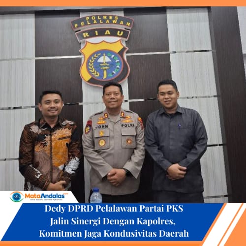 Dedy DPRD Pelalawan Jalin Sinergi dengan Kapolres, Komitmen Jaga Kondusivitas Daerah