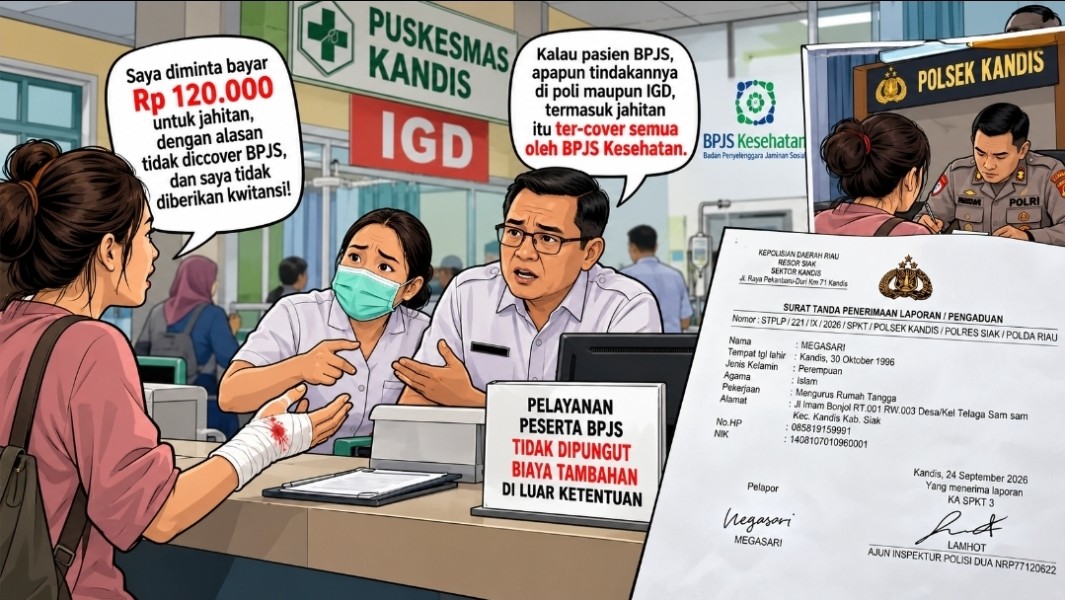 Diduga Pungut Rp120 Ribu dari Pasien BPJS, Warga Kandis Laporkan Puskesmas ke Polisi