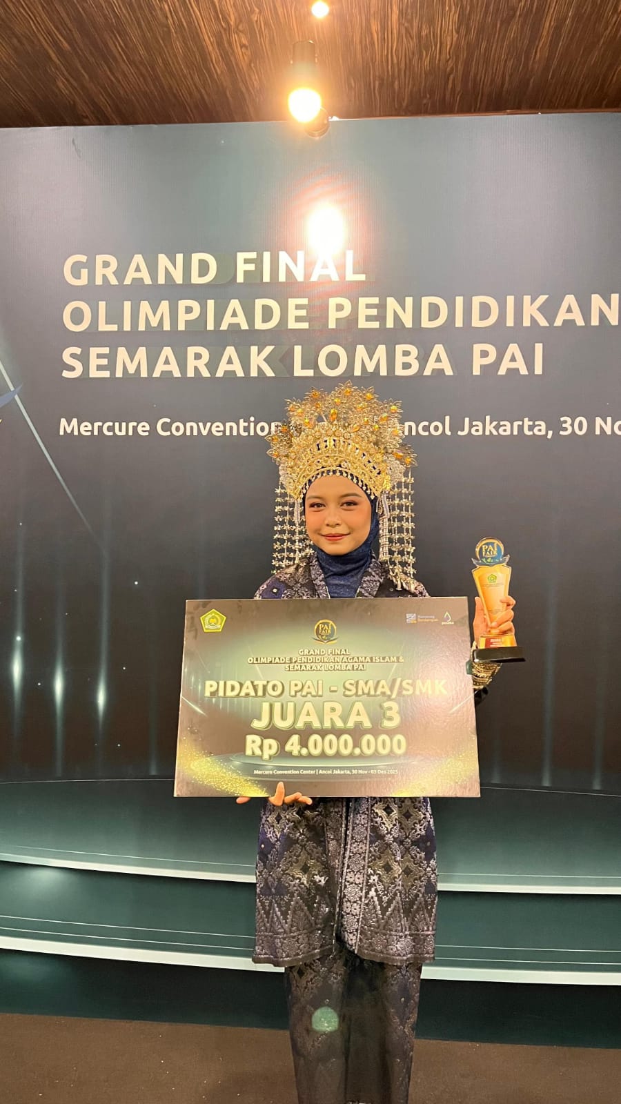 Siswi SMAN 1 Bengkalis Sabet Juara 3 Lomba Pidato Tingkat Nasional