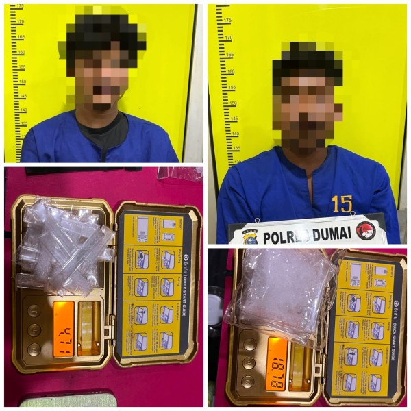 Polres Dumai Bongkar Peredaran Shabu dan Etomidate, 2 Tersangka Diciduk