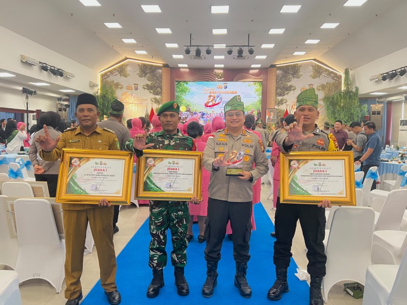 Borong Dua Penghargaan, Polres Kepulauan Meranti Ukir Prestasi pada Syukuran Hari Bhayangkara ke-80 Polda Riau