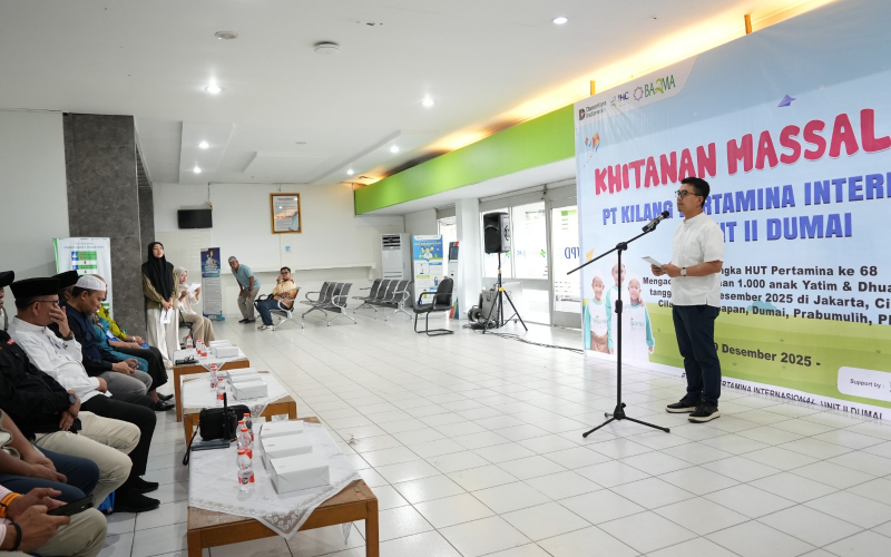 Ukir Senyum Ceria di Wajah 200 Anak, Kilang Pertamina Dumai Rayakan HUT ke-68 Pertamina dengan Gelar Khitanan Massal Gratis