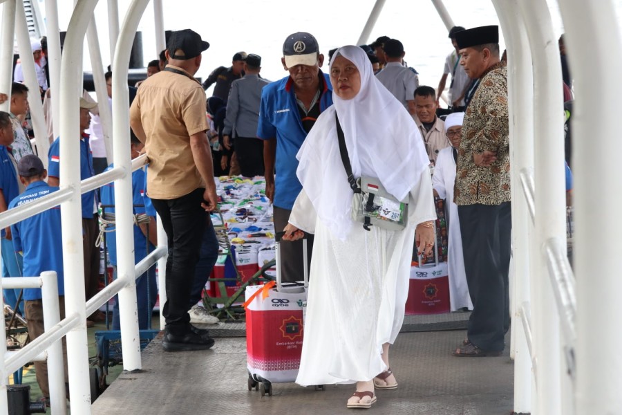 Pelindo Dumai Sambut Kepulangan 226 Jemaah Haji Bengkalis, Pastikan Layanan Terminal Berjalan Optimal