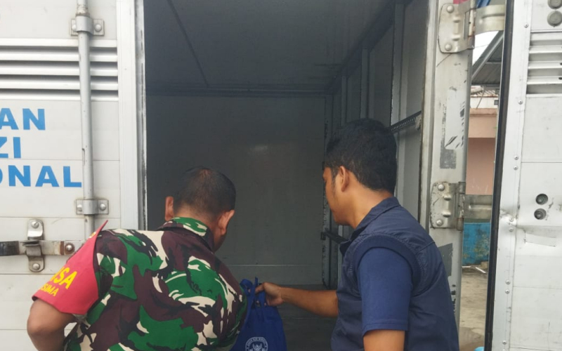 Serka Abu Kasim Pastikan Pembagian 2.955 Porsi MBG Berjalan Aman dan Lancar